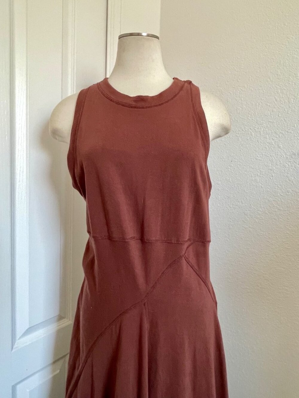 Free People Beach Main Street Midi Dress in Classic Brown Size XL - Picture 6 of 14